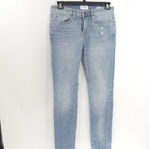 Frame L'Homme Skinny Medium Wash Blue Jeans Men's 33 33x33‎